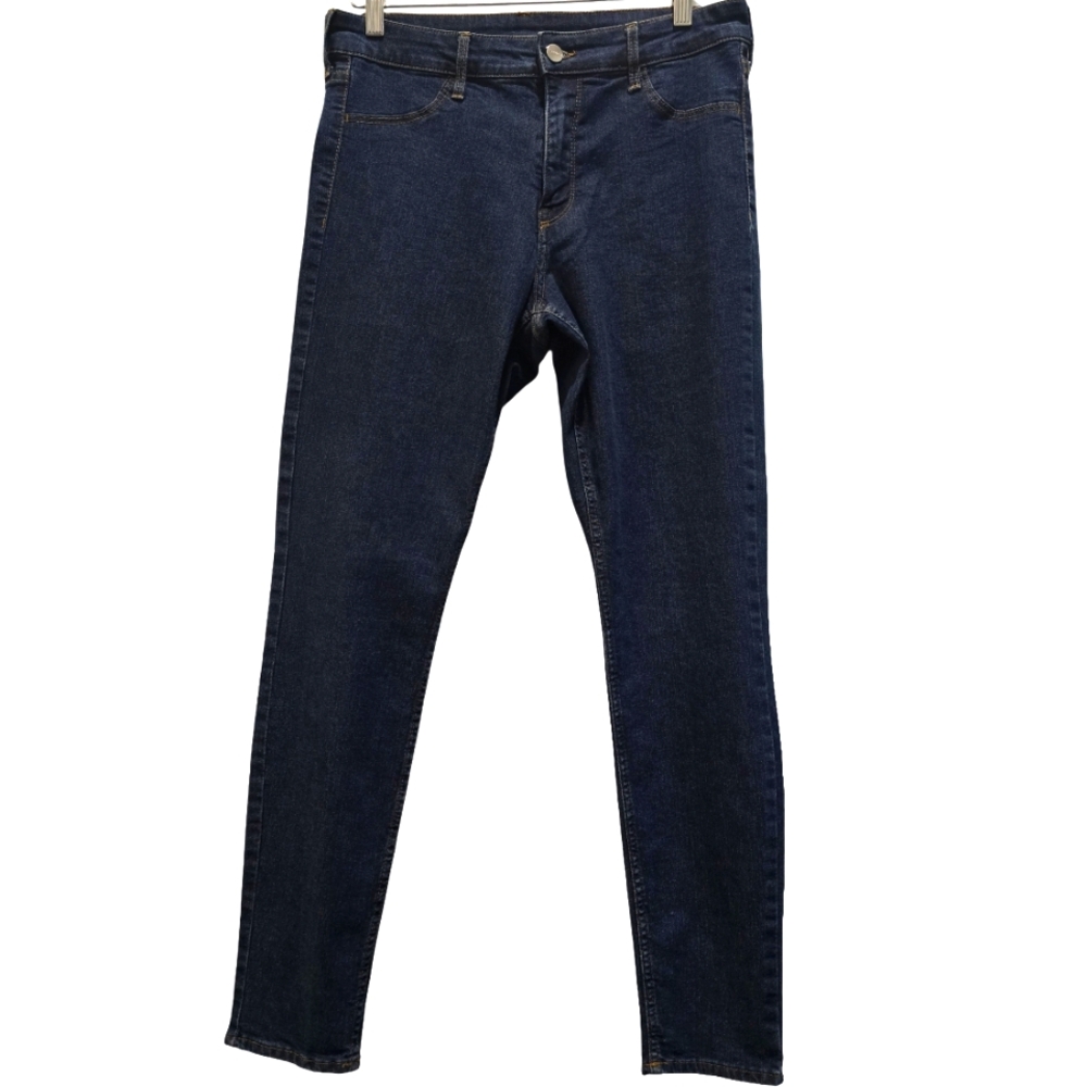 New York & Company Soho Jeggings | Size Large | Dark Wash | Stretch Denim